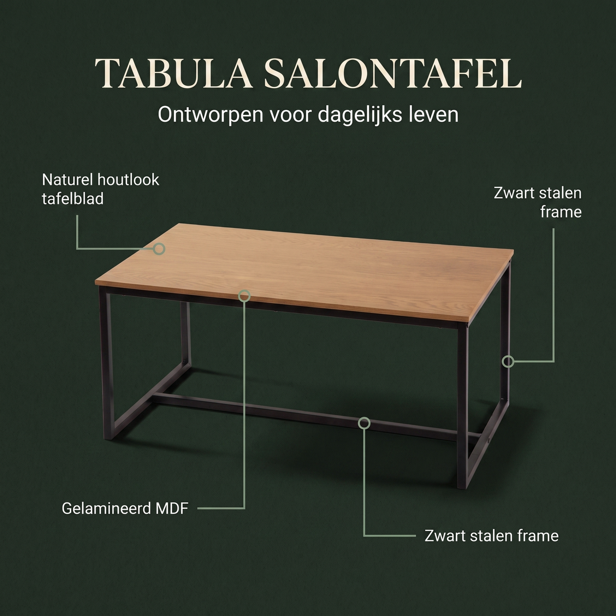 Tabula Salontafel – ontwerp en materialen
