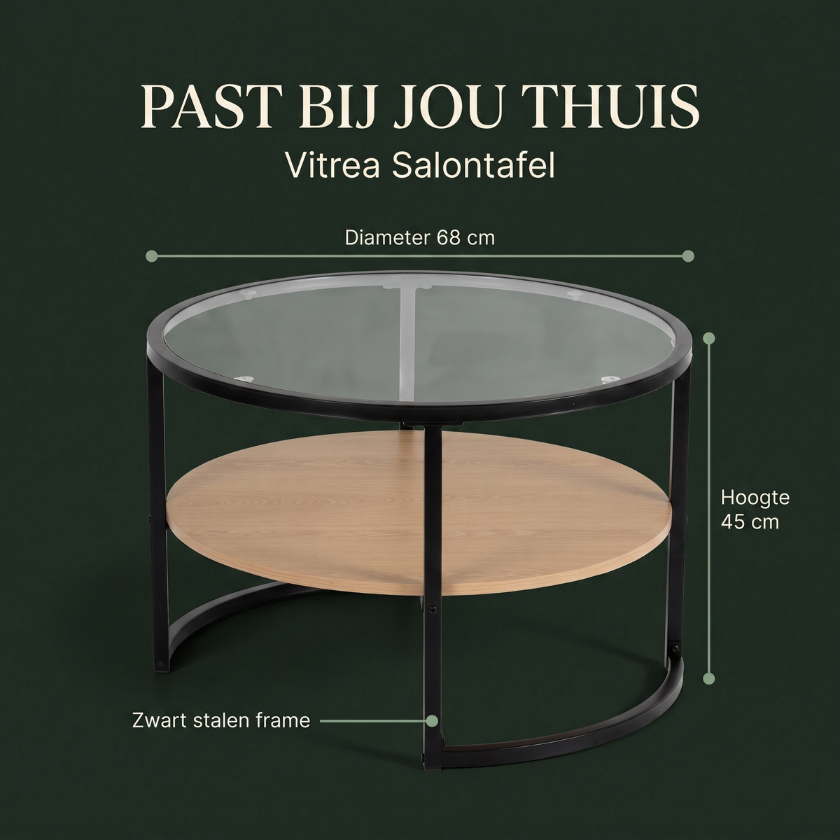 Vitrea Salontafel – afmetingen